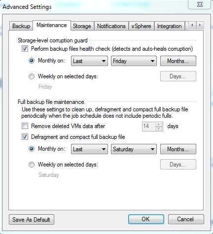 Scheduling routine maintenance.