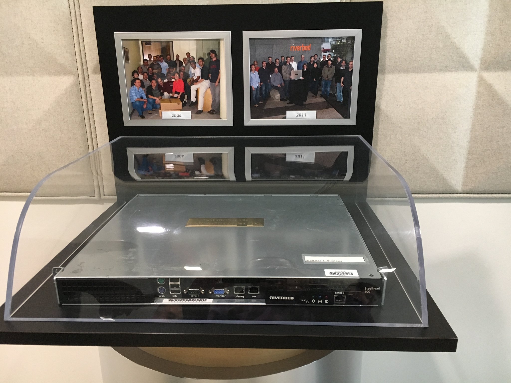 The first Steelhead appliance ever sold.