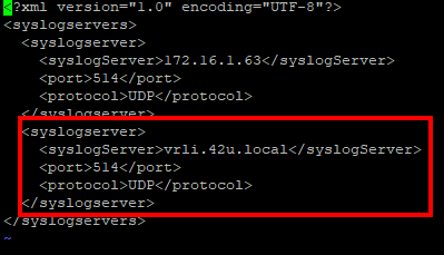 NSX-V syslog config file